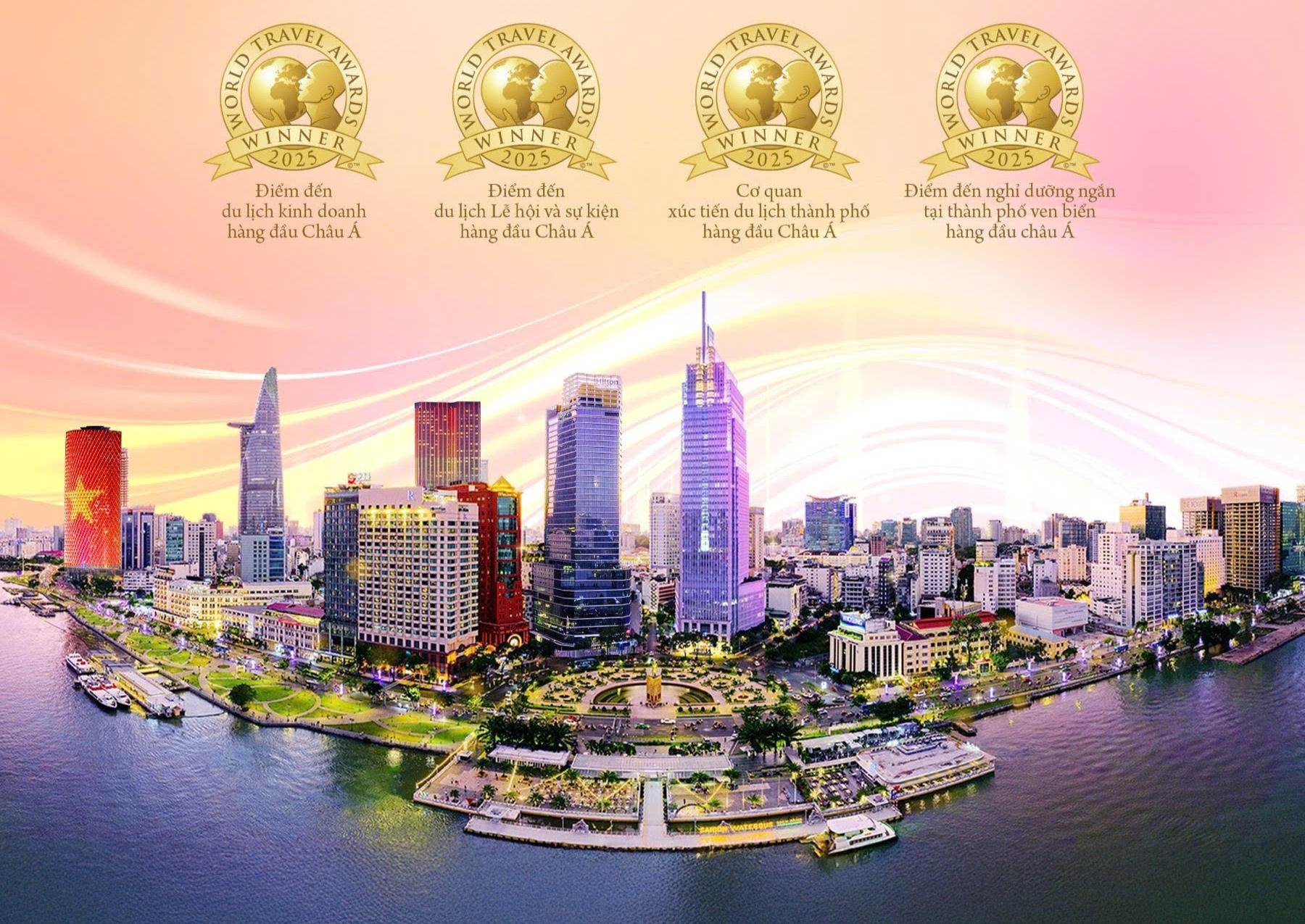 TP. Hồ Chí Minh được vinh danh ở 4 giải thưởng của World Travel Awards 2025