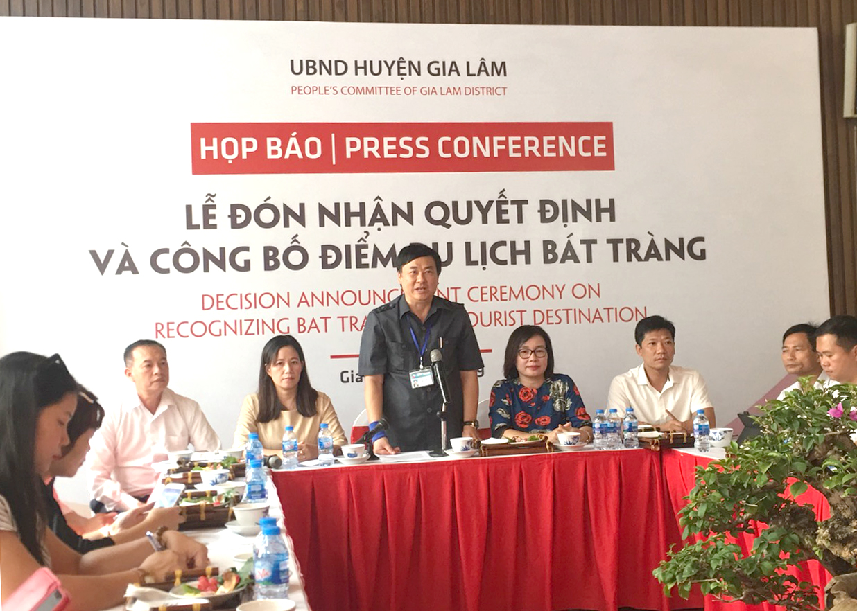 Hà Nội: Họp báo công bố điểm du lịch Bát Tràng