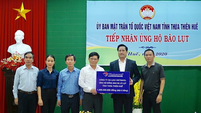 Vietravel ủng hộ Thừa Thiên - Huế một tỷ đồng