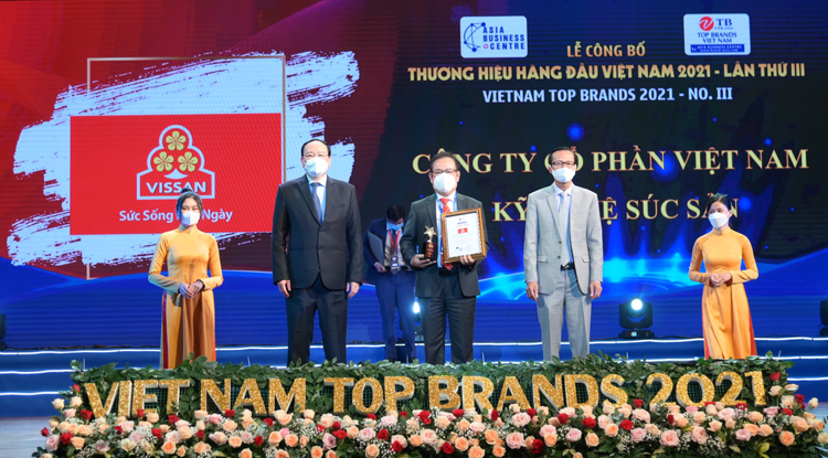 Vissan vinh dự đạt Top 10 Thương hiệu hàng đầu Việt Nam năm 2021