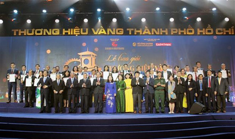 30 doanh nghiệp nhận Giải thưởng Thương hiệu Vàng TP HCM năm 2021