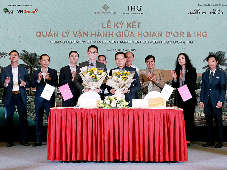 Lễ ký kết quản lý vận hành giữa Hoian D'or và IHG