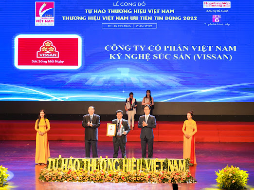 Vissan được vinh danh Top 10 “Thương hiệu Việt Nam ưu tiên tin dùng” năm 2022