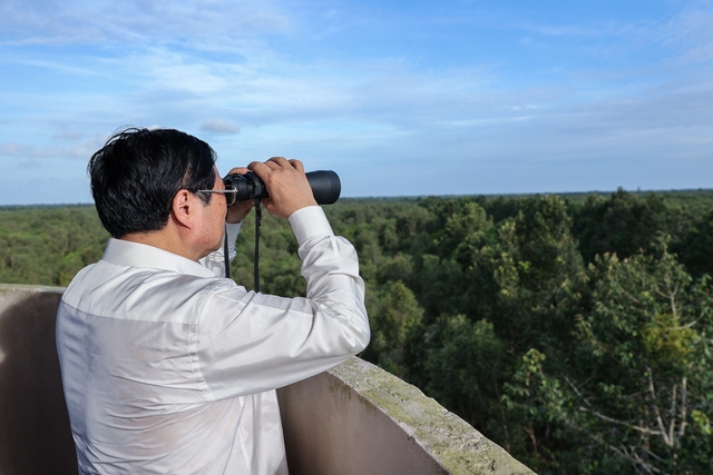 Thủ tướng khảo sát khu bảo tồn thiên nhiên độc đáo hàng đầu tại ĐBSCL