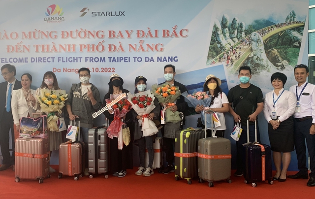 Nối lại đường bay quốc tế Đài Bắc-Đà Nẵng sau thời gian gián đoạn vì dịch bệnh