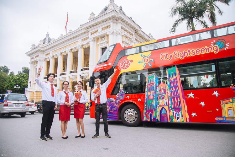 Nghỉ lễ 30/3 - 1/5: Miễn phí xe buýt 2 tầng tham quan Thủ đô Hà Nội