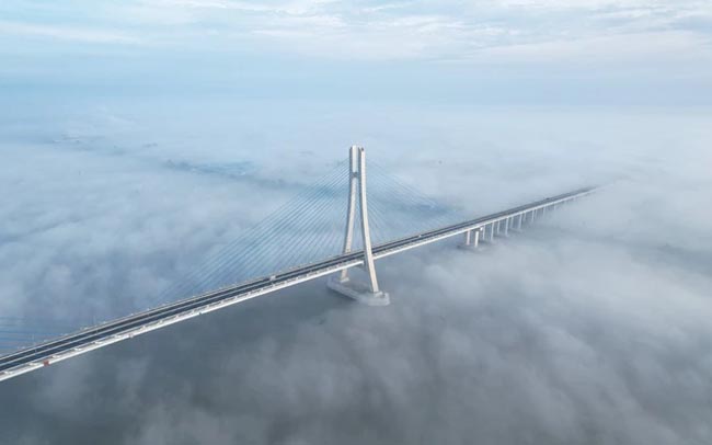 Cầu 5.700 tỷ có trụ tháp cao nhất, cọc khoan sâu nhất Việt Nam