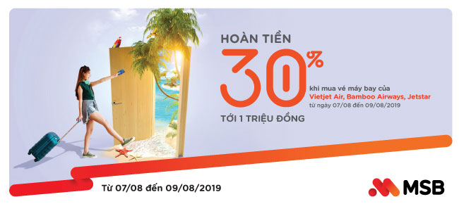 Đặt vé bay của 4 hãng hàng không lớn, được hoàn tới 1 triệu đồng