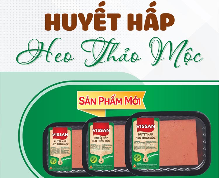 Vissan ra mắt sản phẩm Huyết Hấp Heo Thảo Mộc