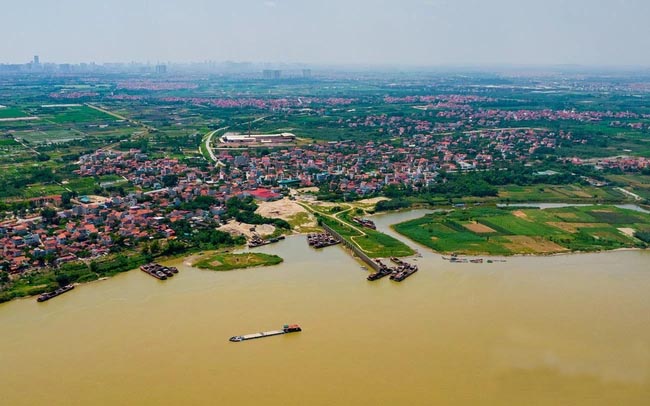 Cận cảnh nơi Hà Nội dự kiến xây 8 cây cầu bắc qua sông Hồng