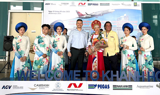 Khánh Hòa đón chuyến bay thẳng từ Nga đến Cam Ranh sau 5 năm